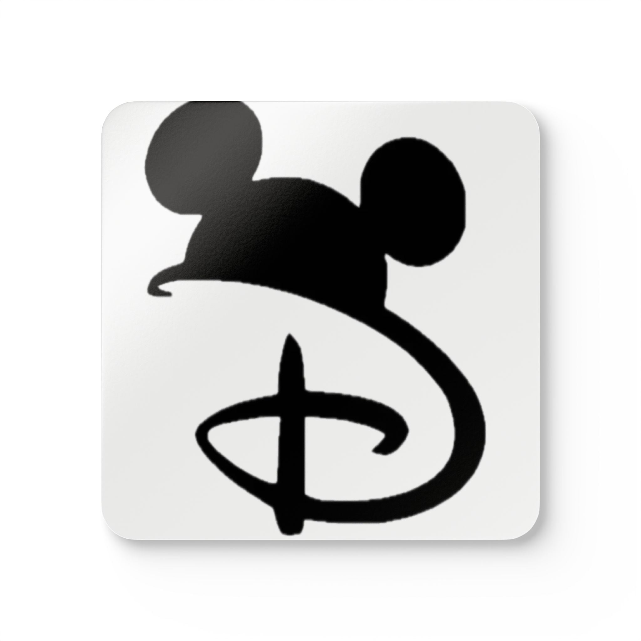 Mickey Silhouette Cork Coaster Set — Disney-Inspired Drink Coasters (4-Pack)