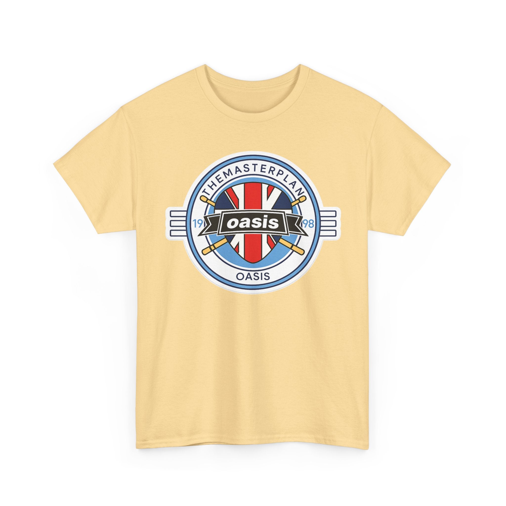 Oasis Union Jack Band Tee – Retro Rock Logo T-Shirt