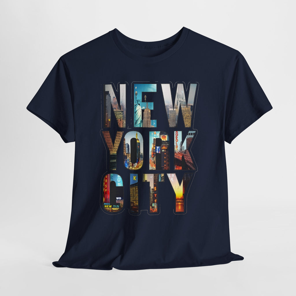 New York City Photo-Block Tee — Vintage Skyline Graphic T-Shirt
