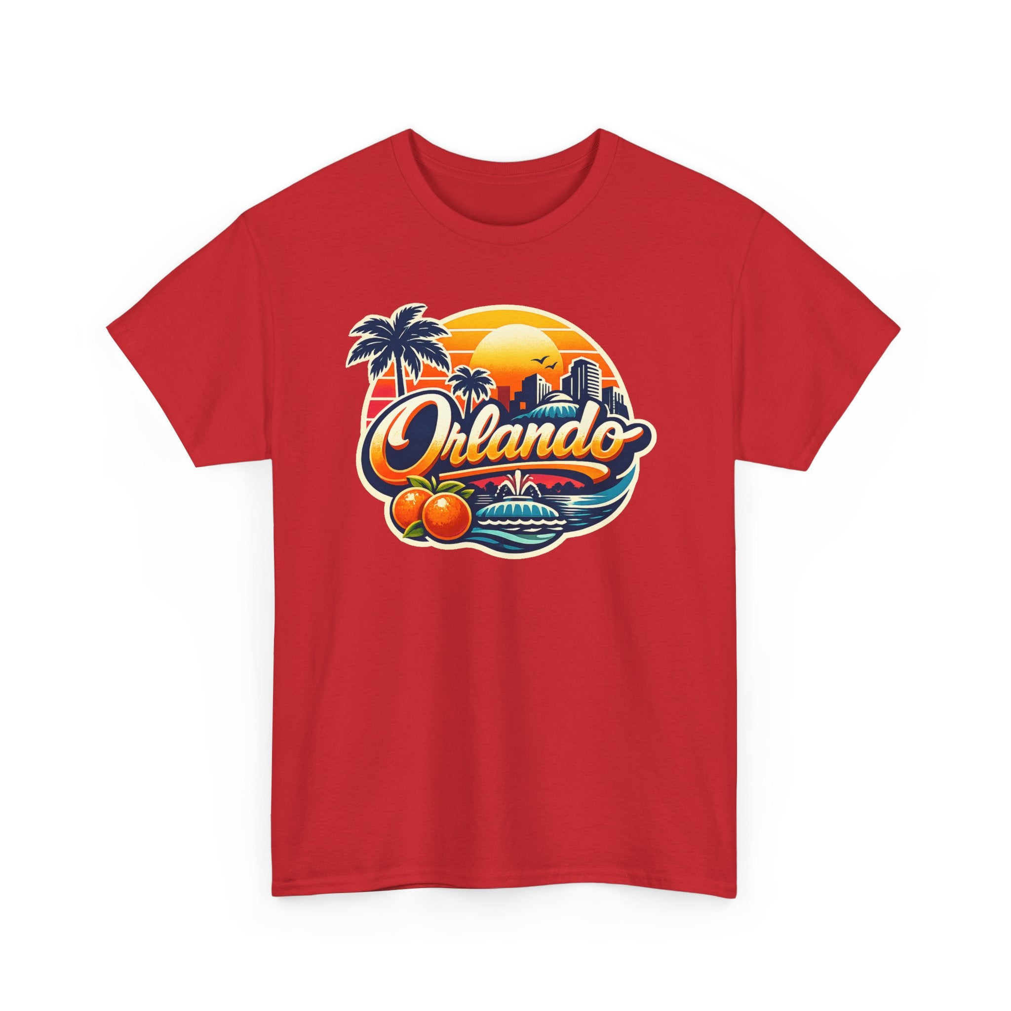 Orlando Retro Sunset T-Shirt — Vintage Florida Vacation Tee