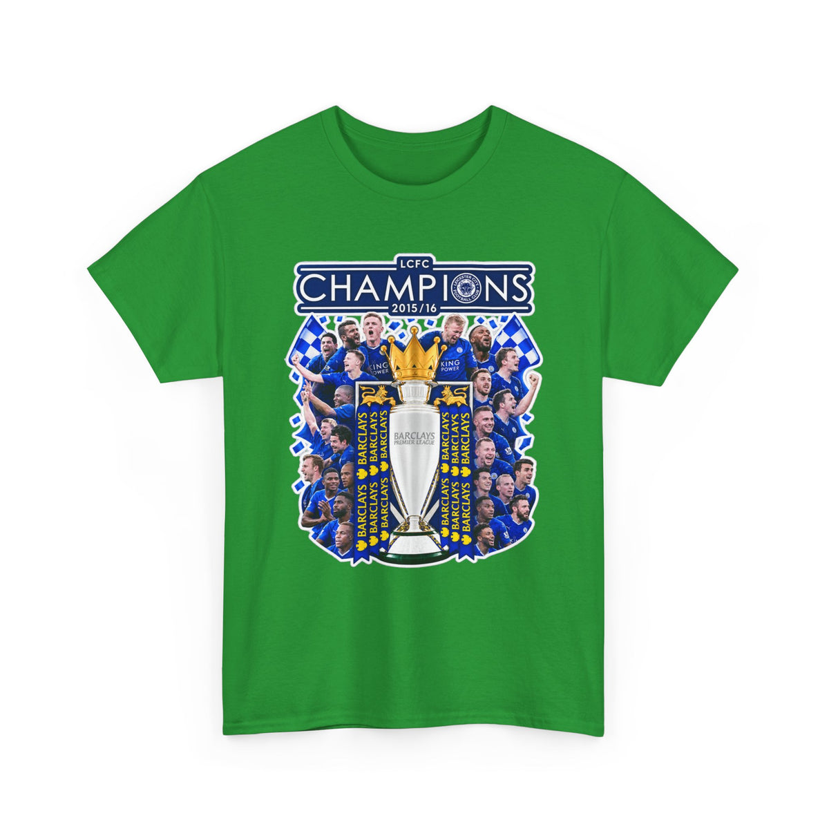 Leicester City 2015/2016 Champions Trophy Soccer T-Shirt — Team Victory Graphic Tee