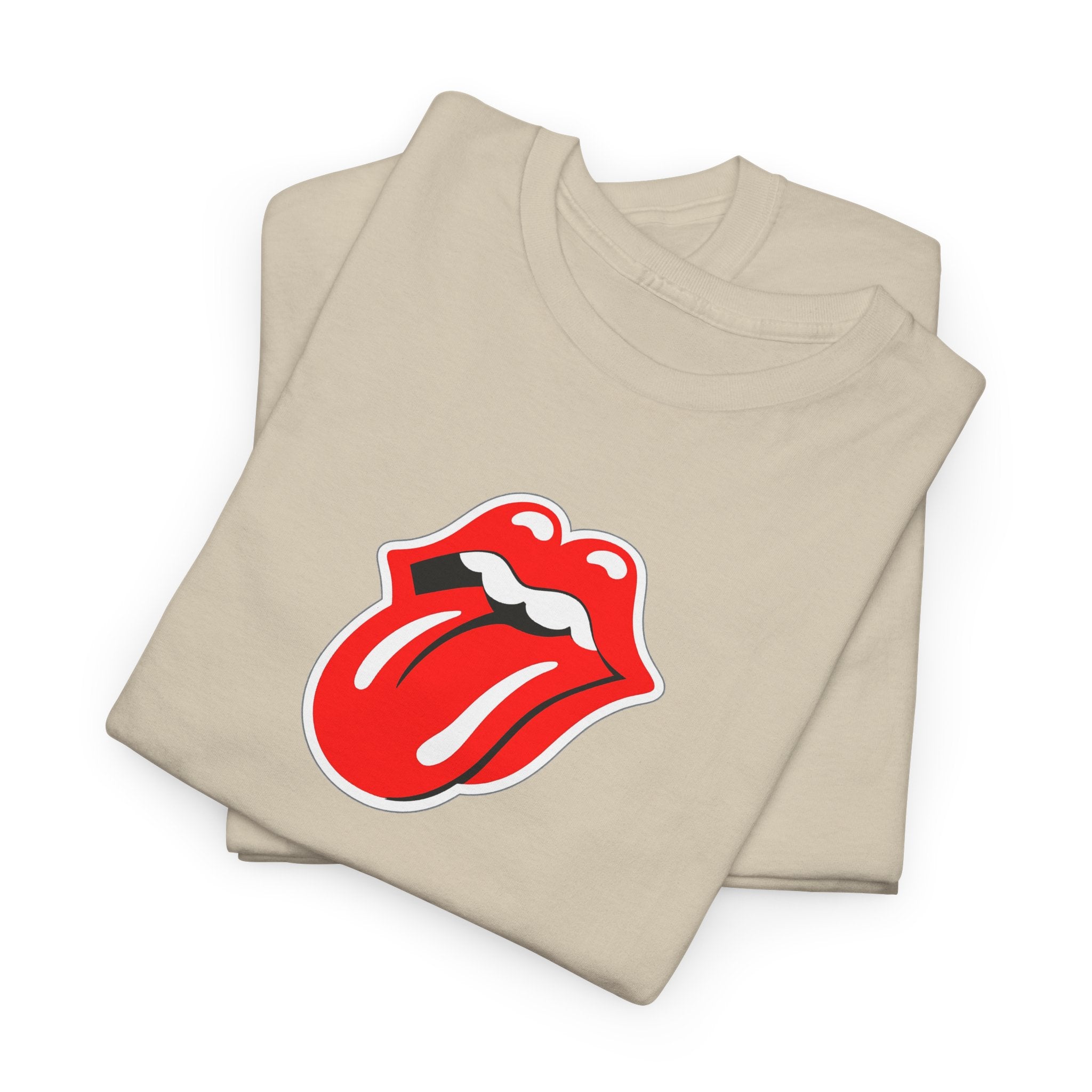 Rock Retro Red Tongue and Lips Graphic Tee