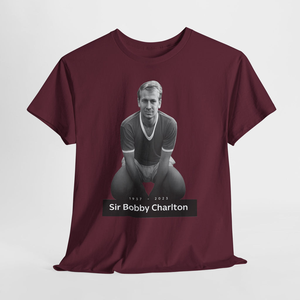 Sir Bobby Charlton Football Legend Cotton T‑Shirt