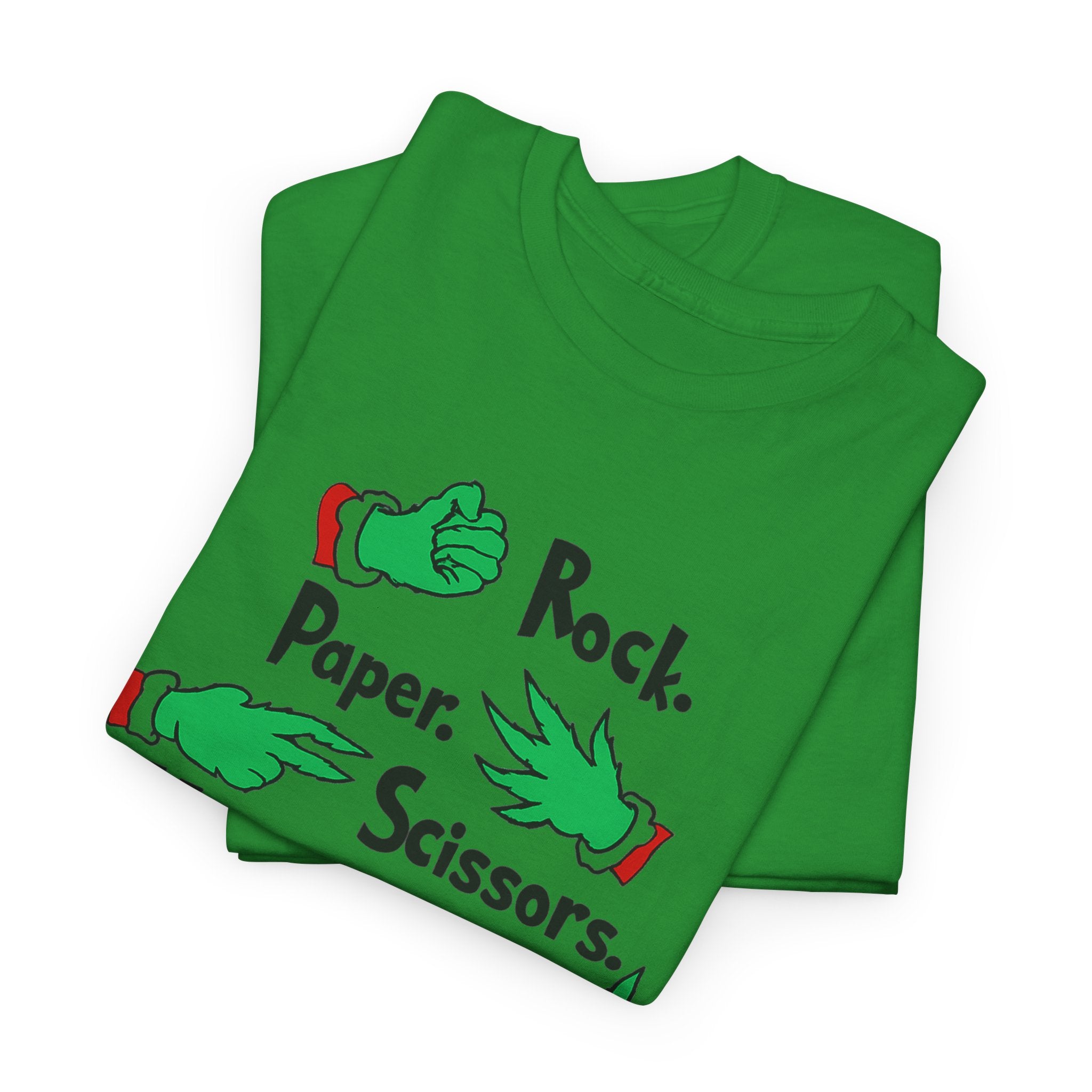 Funny Holiday Tee — "Rock. Paper. Scissors. Throat Punch! I Win" Graphic T-Shirt