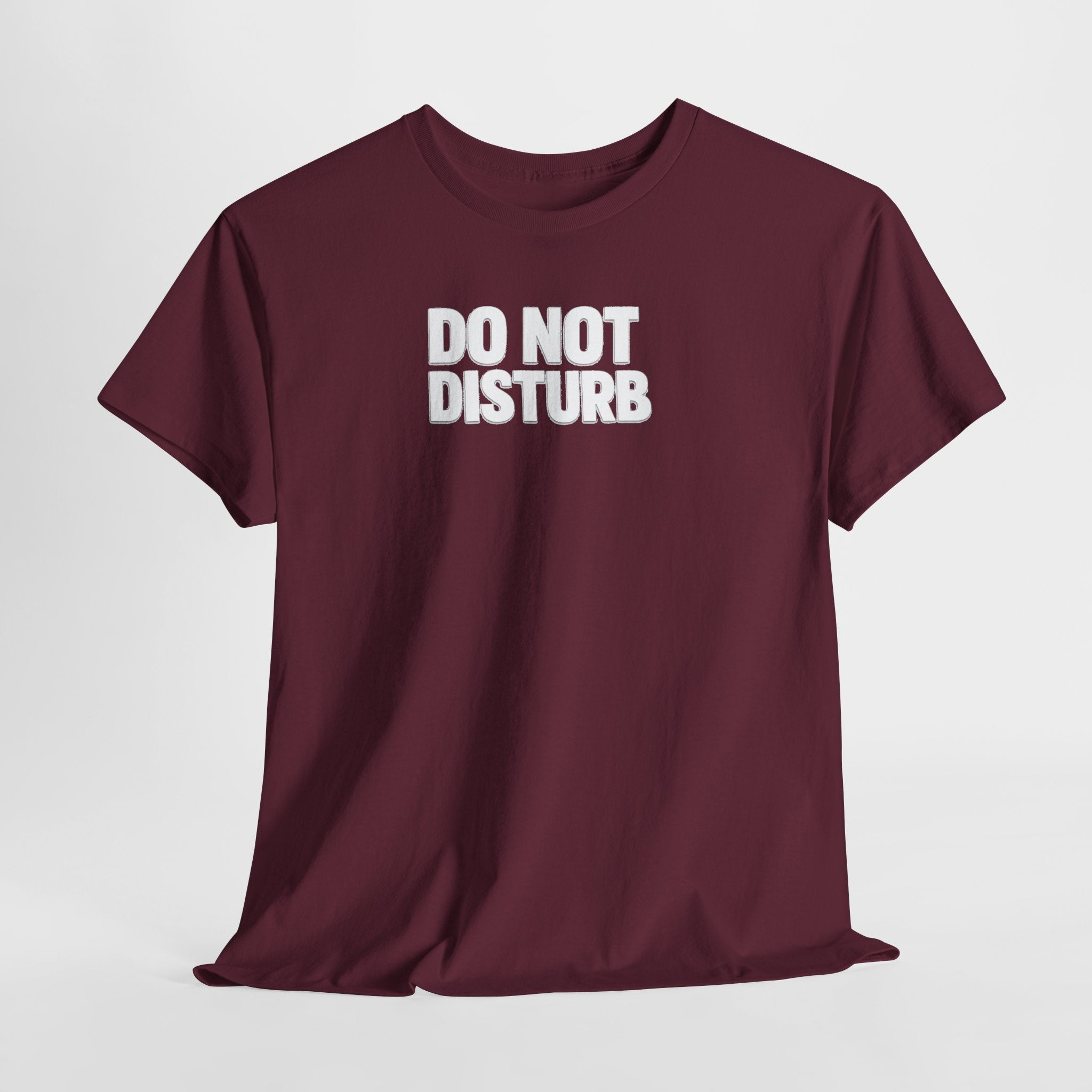 Do Not Disturb Tee — Black Graphic Statement T-Shirt