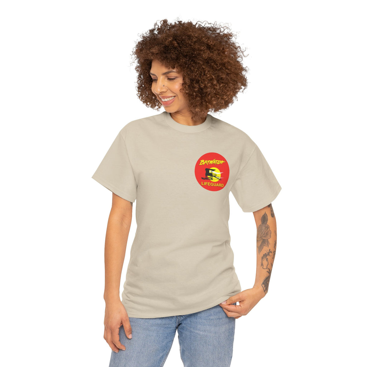 Baywatch Lifeguard Graphic Cotton T-Shirt