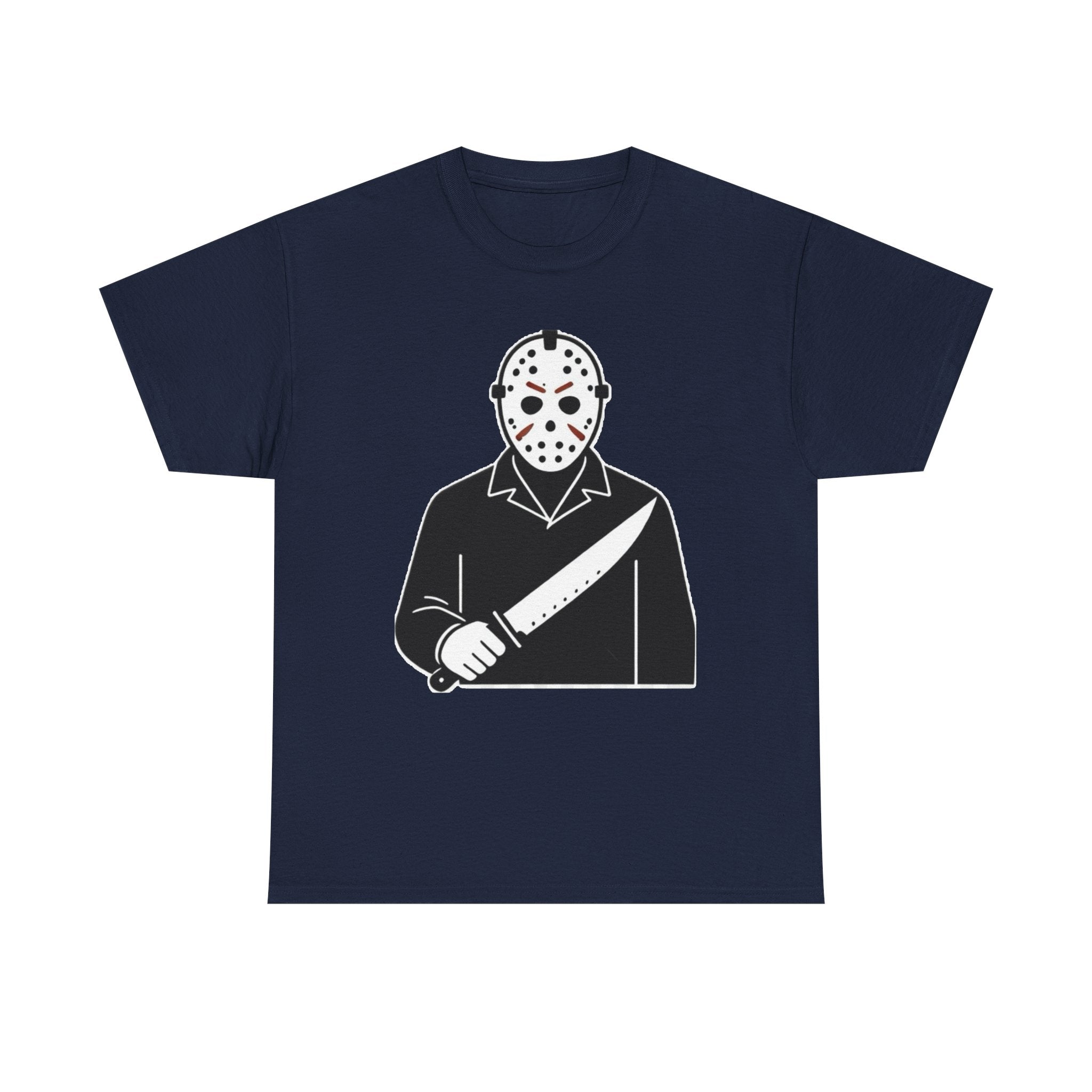 Hockey Mask Killer Tee — Retro Jason Voorhees Horror T-Shirt