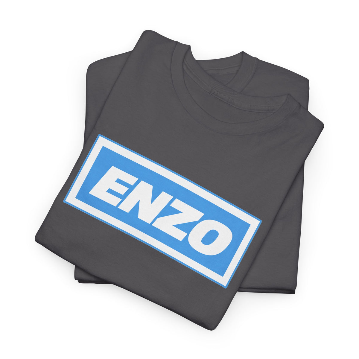 Enzo Man City Inspired Logo Tee — Classic Box-Logo Graphic T-Shirt