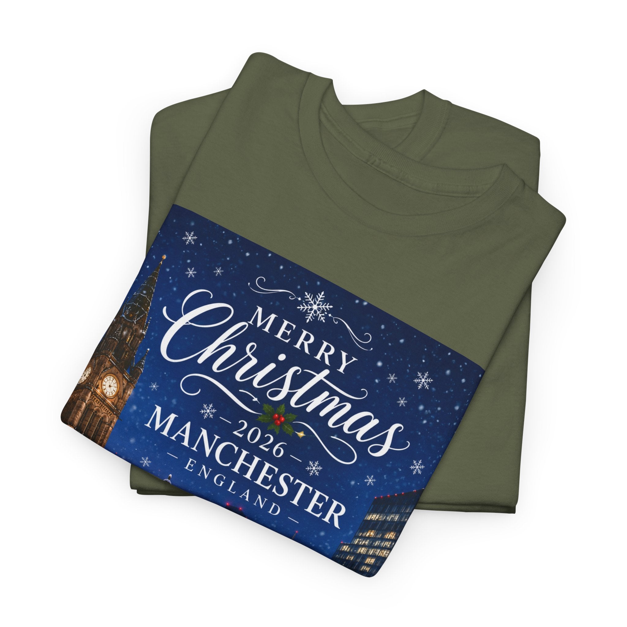 Manchester Christmas Tee — Merry Christmas 2026 Holiday T‑Shirt