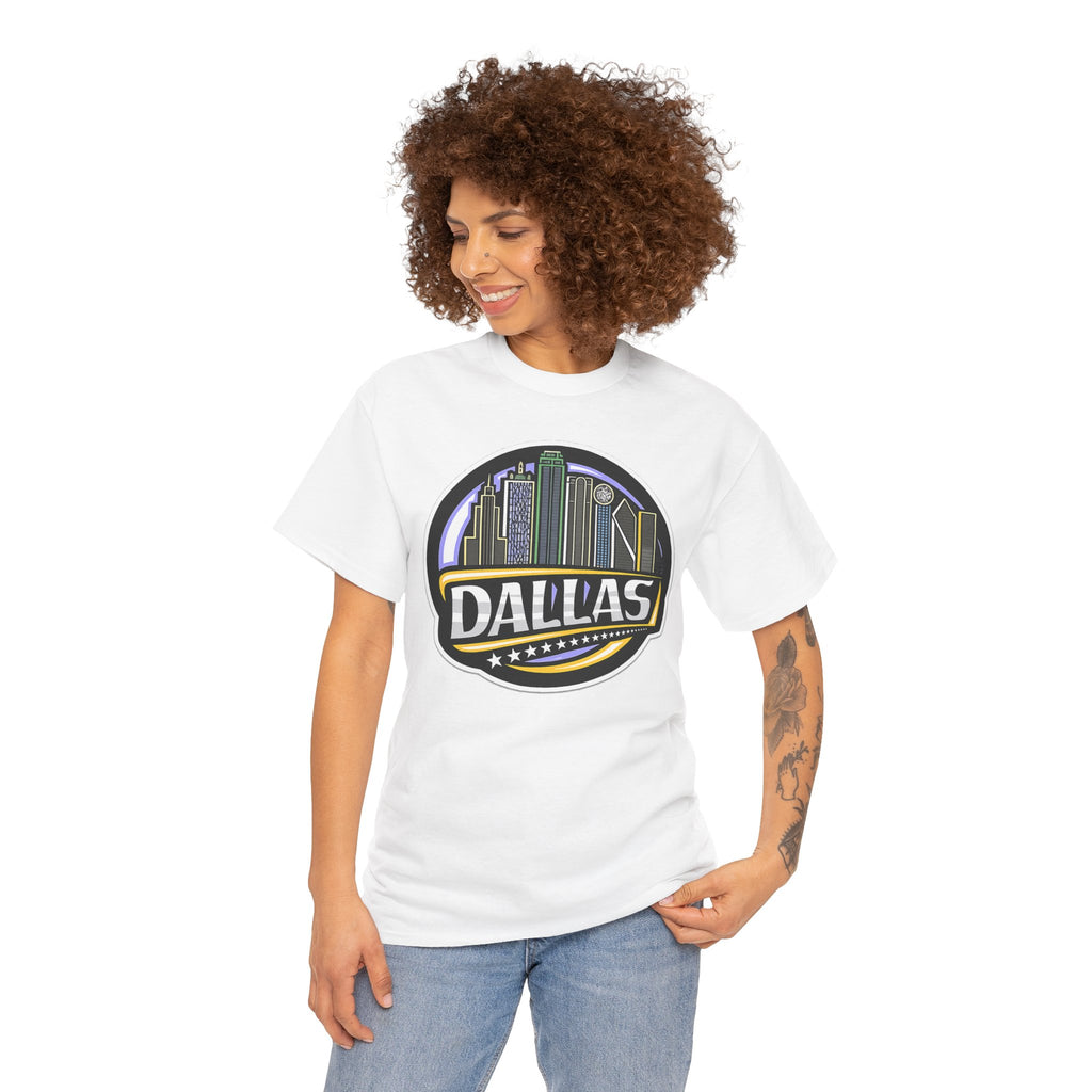 Dallas Skyline Tee — Vintage City Skyline Graphic T-Shirt