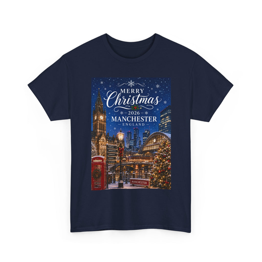 Manchester Christmas Tee — Merry Christmas 2026 Holiday T‑Shirt