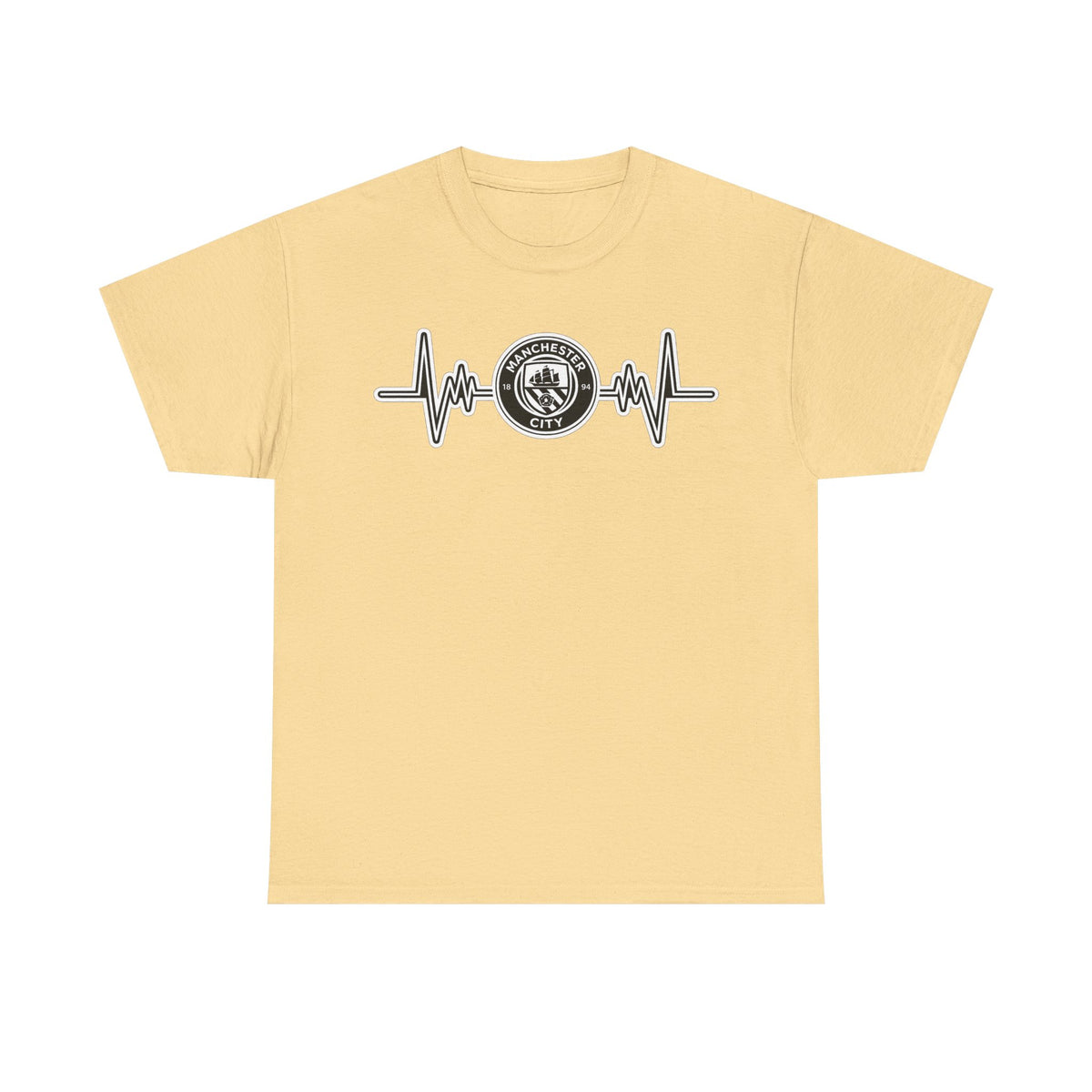 Manchester City Heartbeat Logo T-Shirt — Emergency Medical Services Pulse Tee