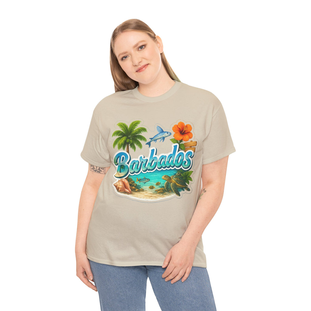 Barbados Beach Graphic Tee — Tropical Island Vacation T‑Shirt