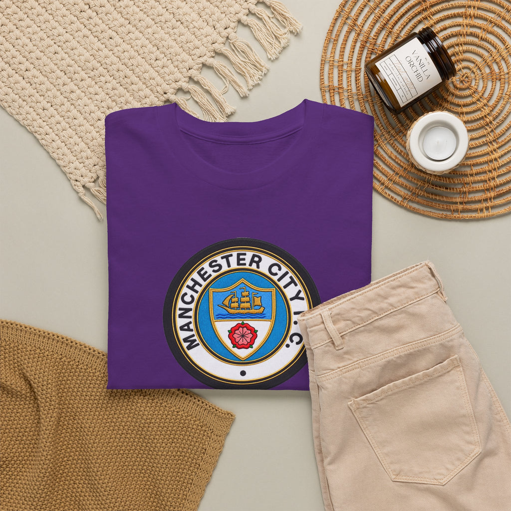 Manchester City inspired Unisex Heavy Cotton Tee