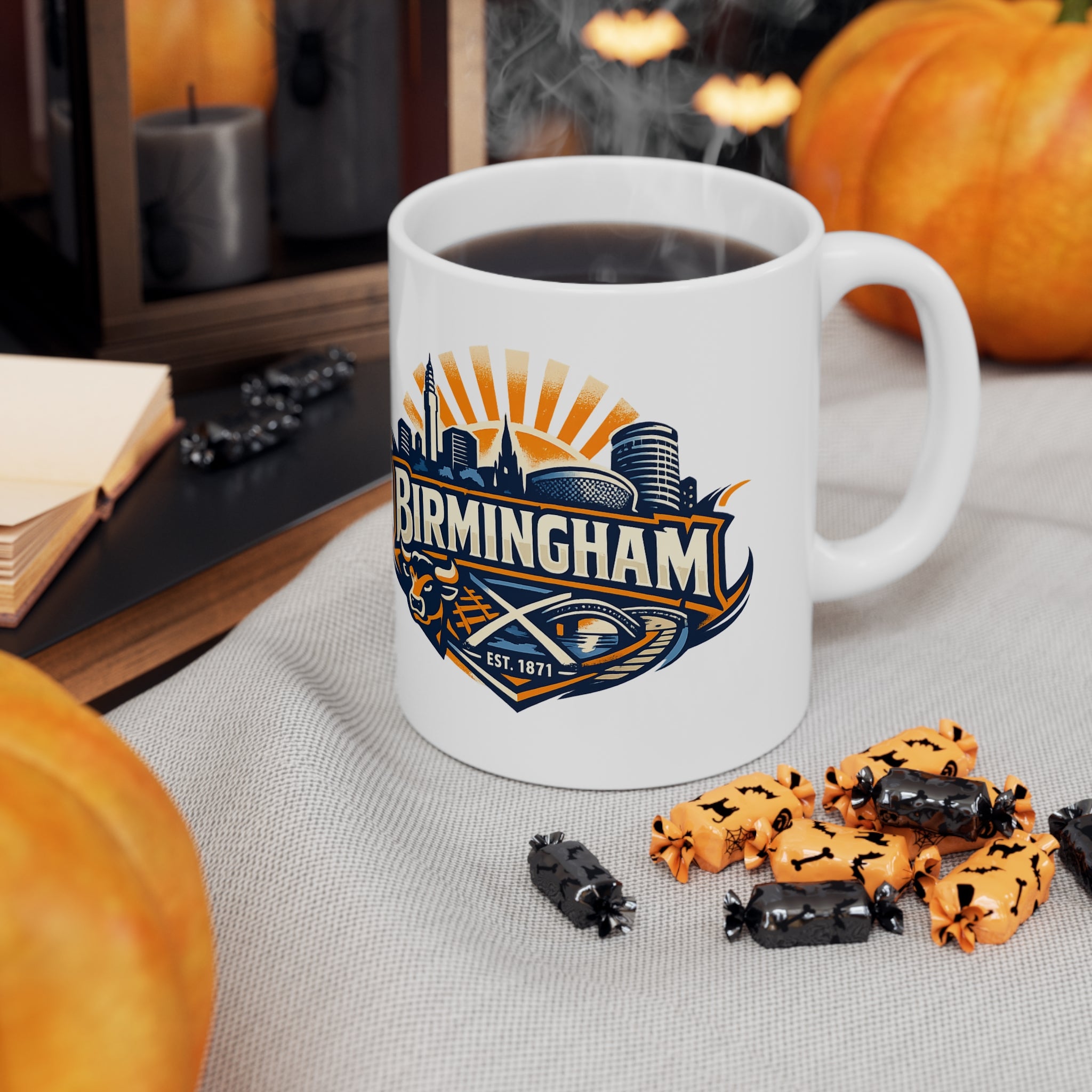 Birmingham Skyline Coffee Mug – City Crest Ceramic Mug (11oz & 15oz)