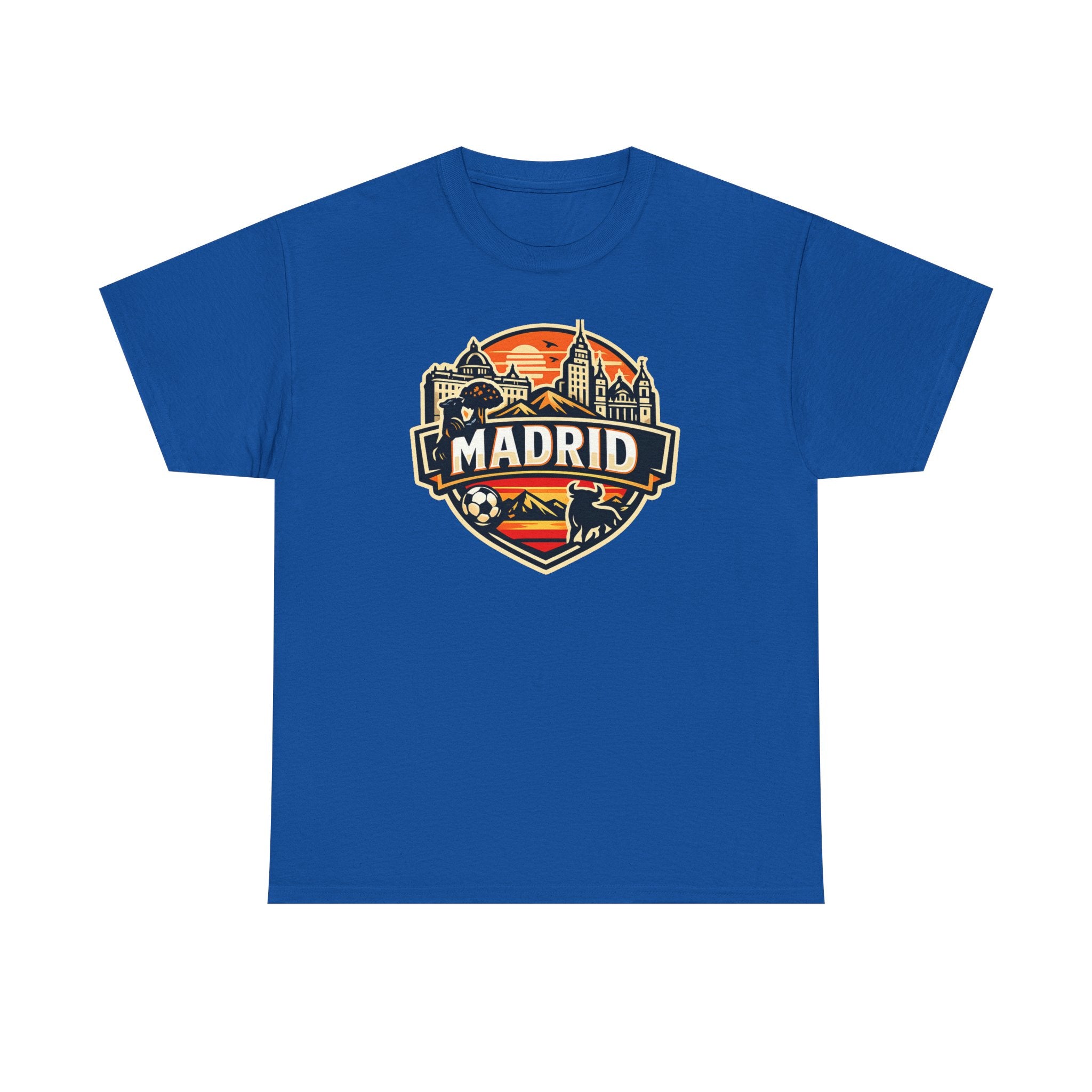 Madrid Skyline Soccer Crest T-Shirt