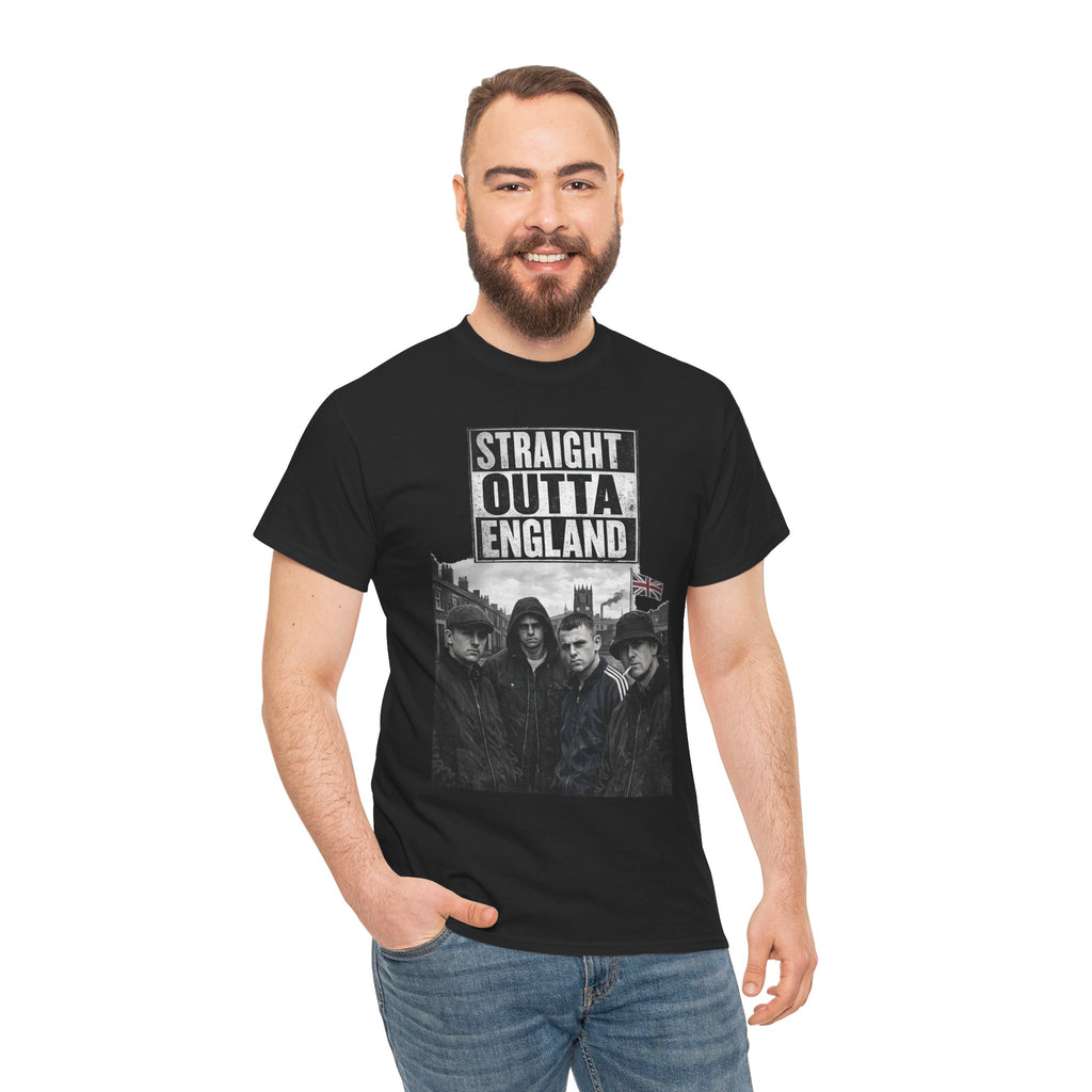 Straight Outta England T-Shirt — Retro Band Photo Tee