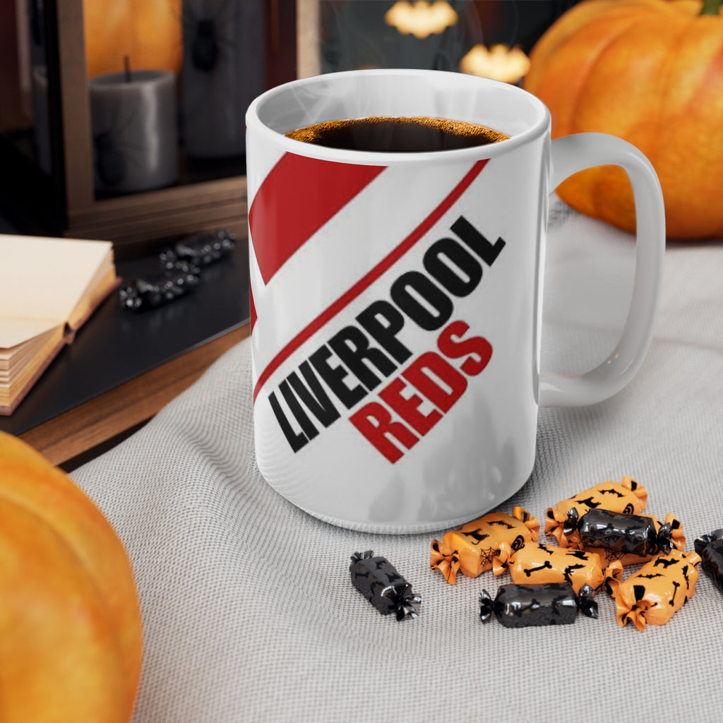 Liverpool FC Ceramic Coffee Mug — Red Crest 11oz & 15oz