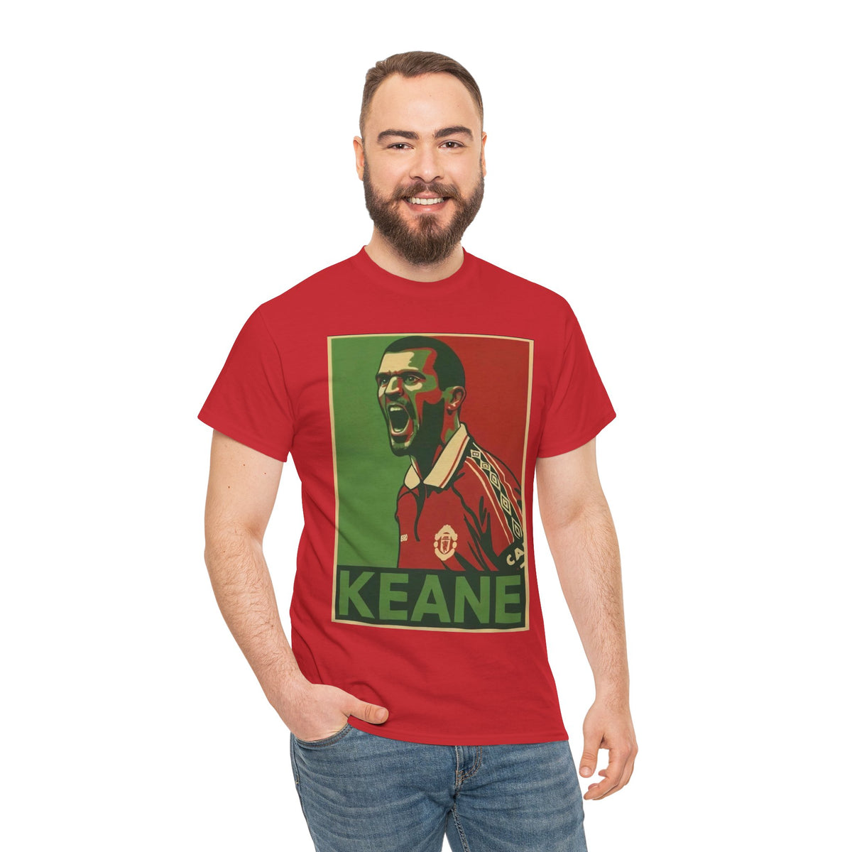 Roy Keane Manchester United Legend Retro Football Tee