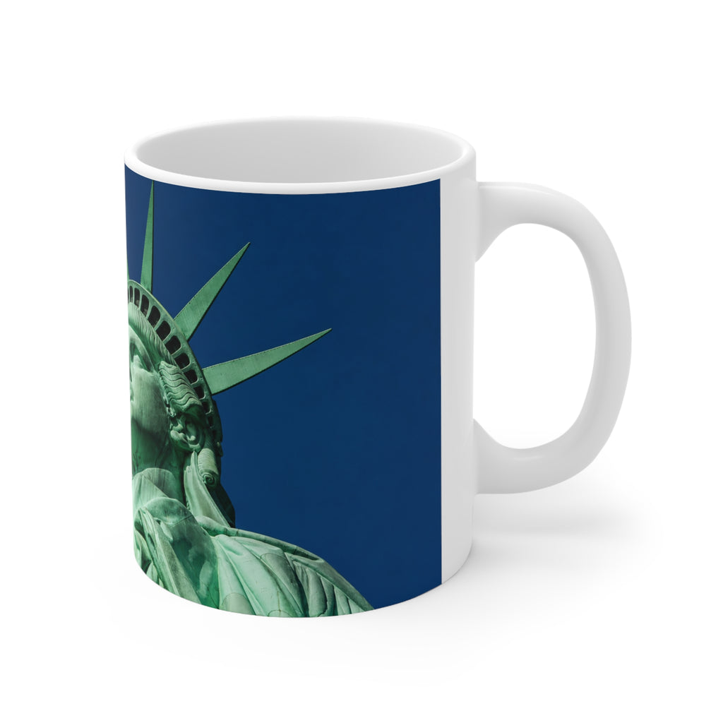 Statue of Liberty Coffee Mug — Patriotic NYC Ceramic Mug (11oz & 15oz)
