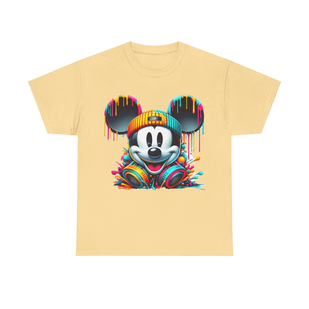 Mickey Graphic Tee — Colorful Street Art Mouse Character T-Shirt