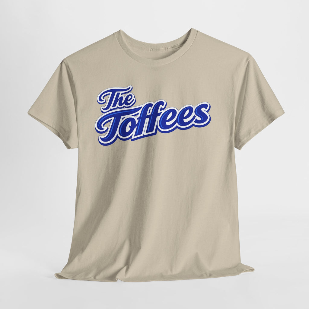 The Toffees Script Tee — Vintage Blue Logo T-Shirt