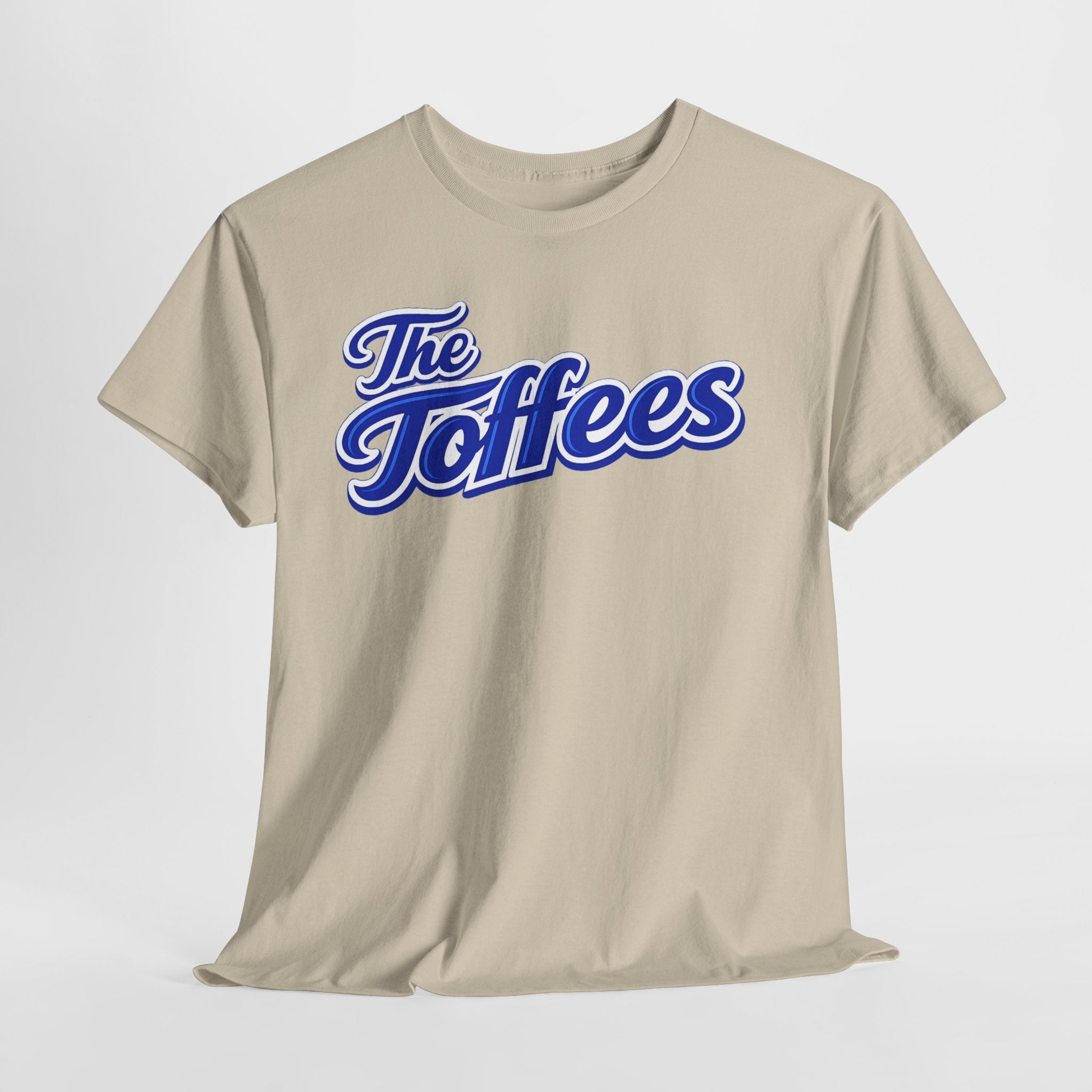 The Toffees Script Tee — Vintage Blue Logo T-Shirt