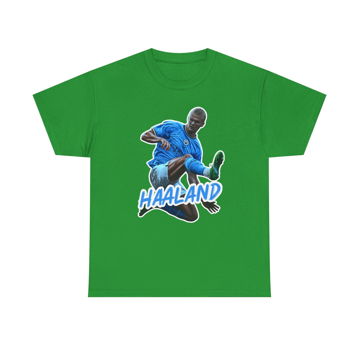 Erling Haaland Manchester City Soccer T‑Shirt – Dynamic Action Graphic Tee