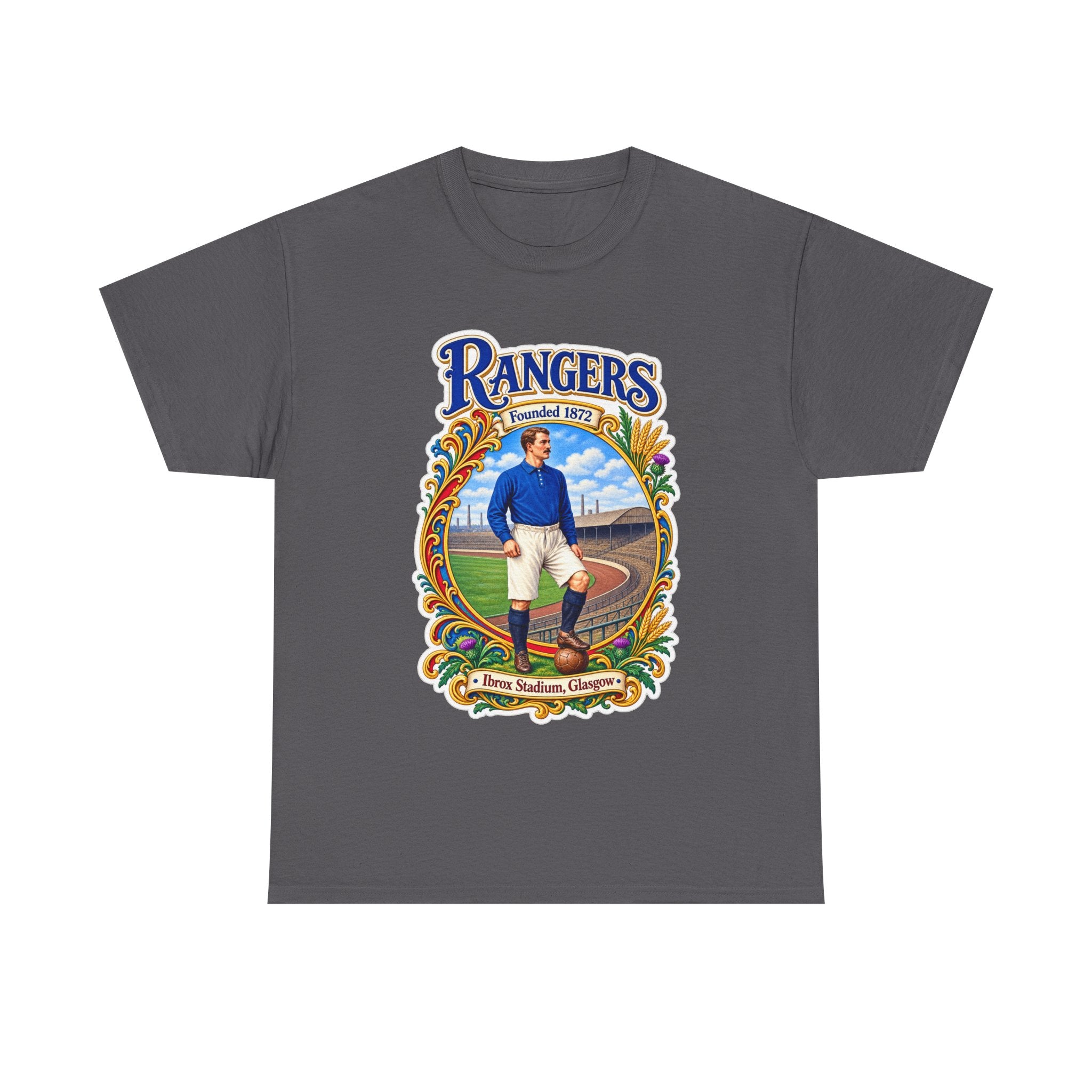Rangers Retro Player Field Graphic Cotton T-Shirt