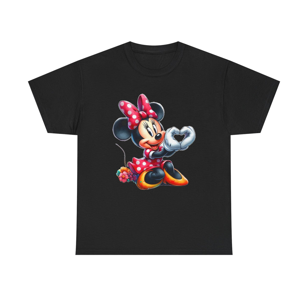 Minnie Mouse Character Heart Graphic Tee