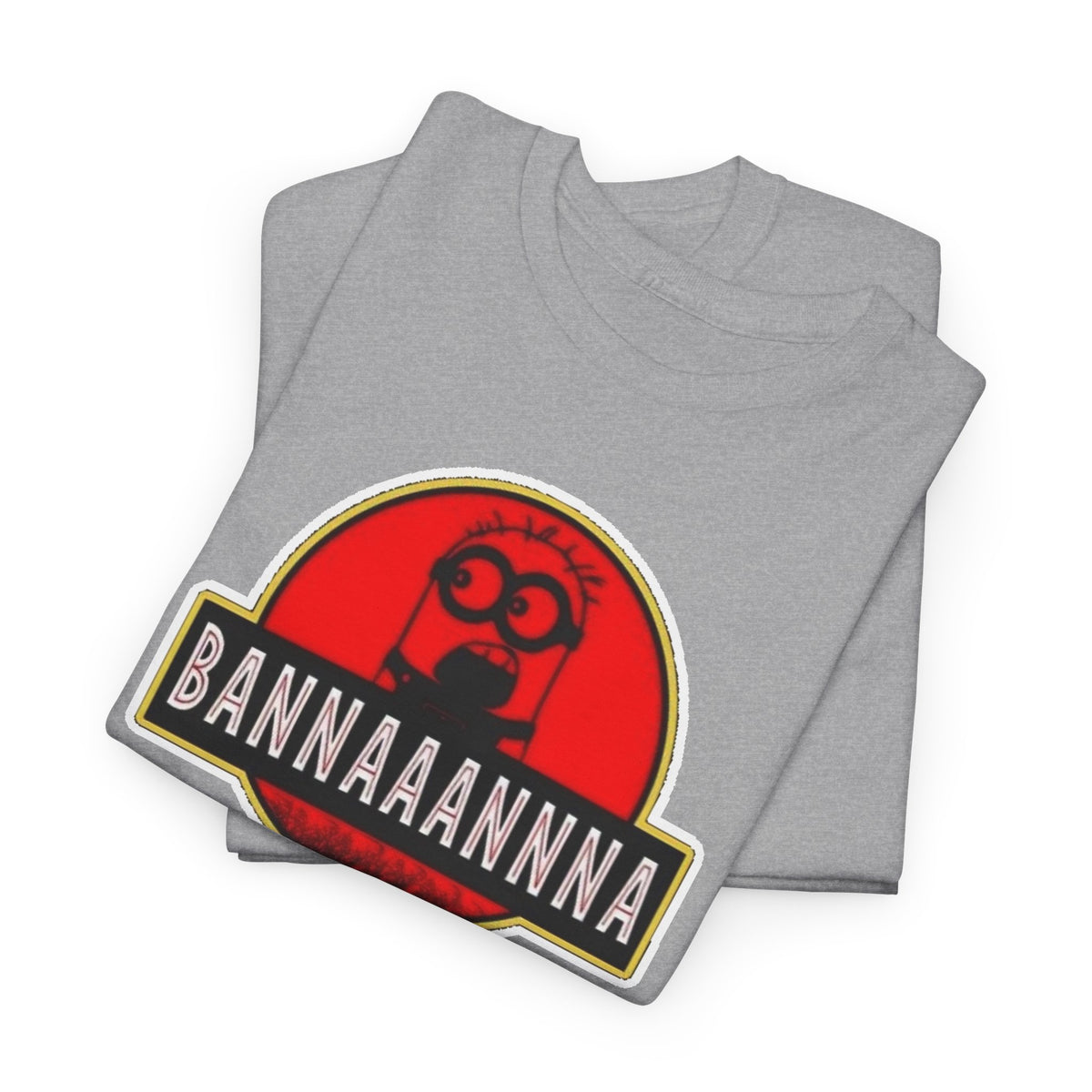 Bannaaannna Graphic Tee — Retro Red Logo Funny Banana Shirt