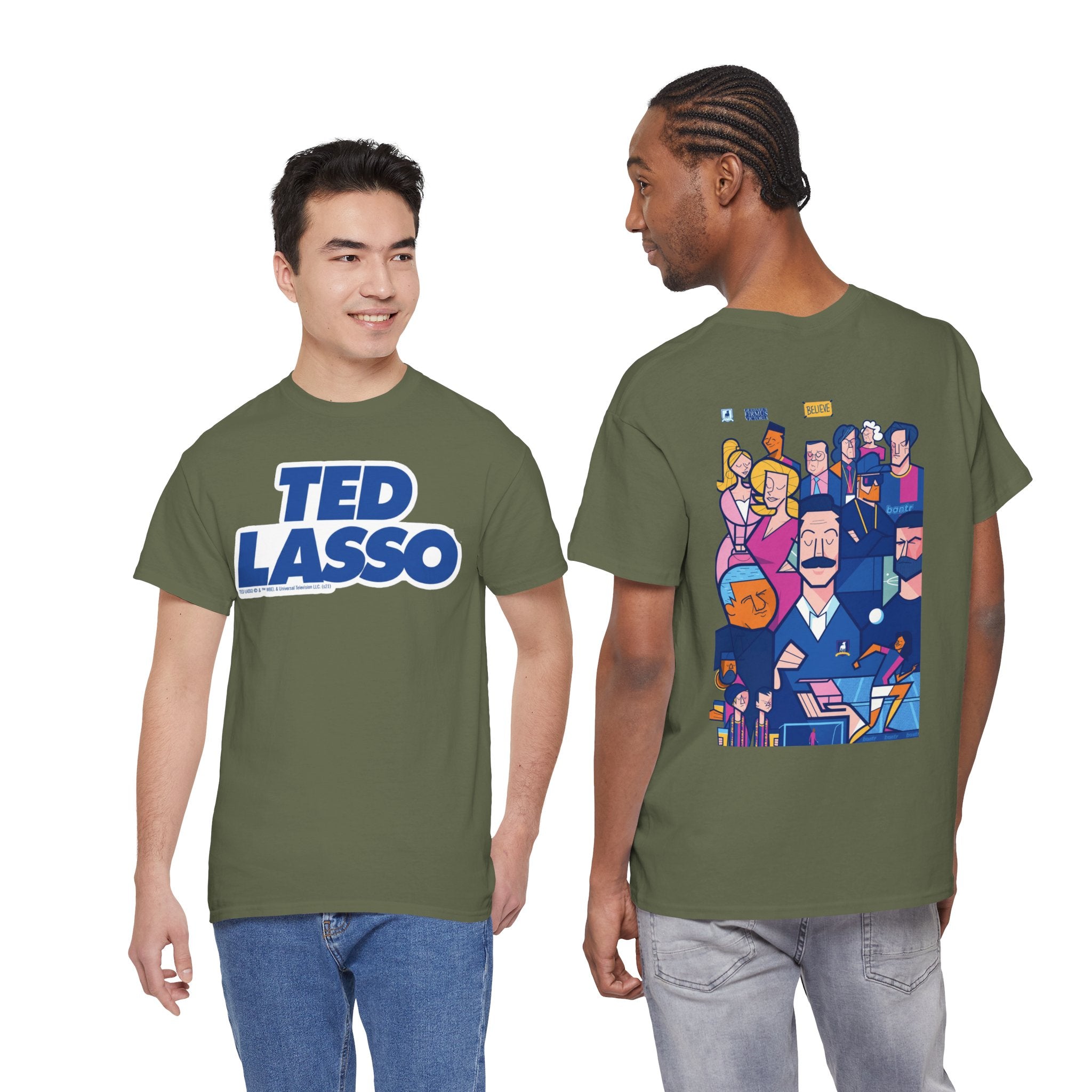 Ted Lasso Inspired Graphic Tee — Retro Team Illustration