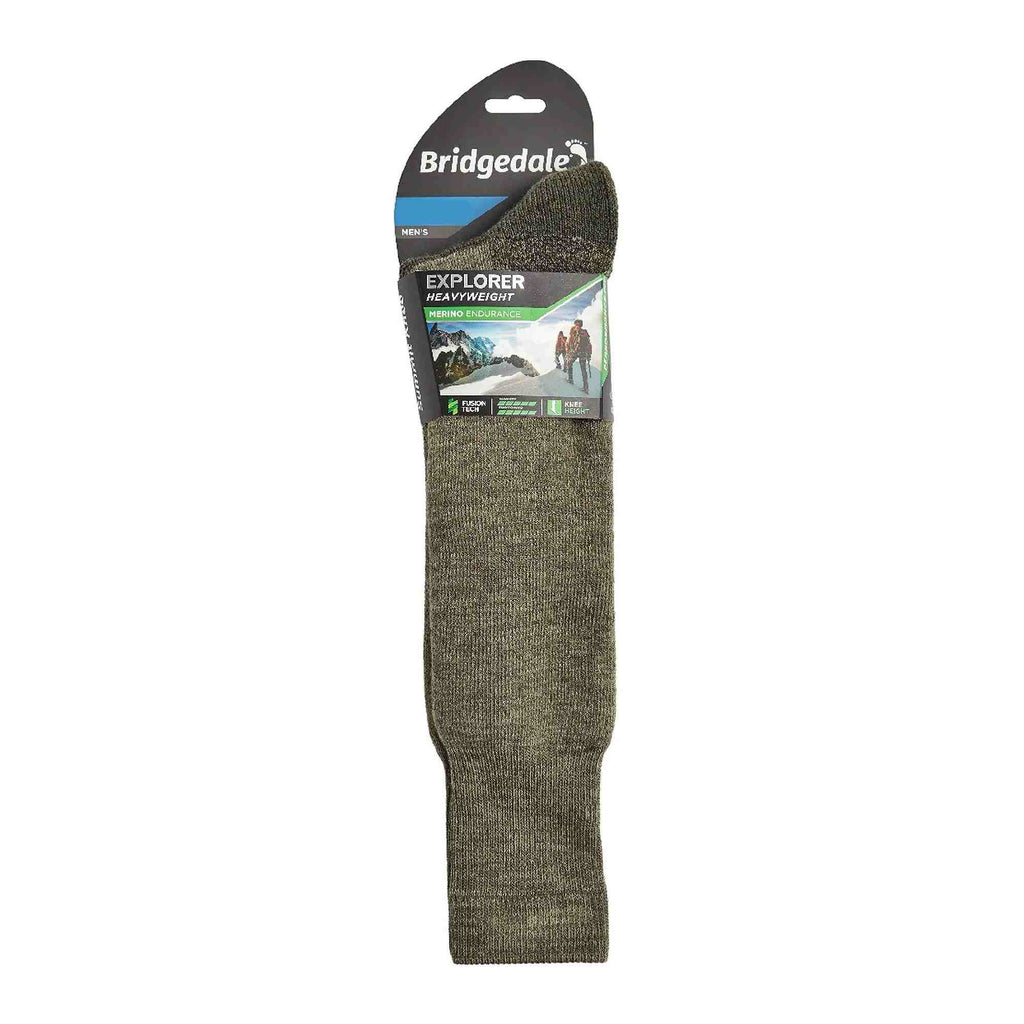 1 Pack Mens Heavyweight Merino Wool Knee High Socks
