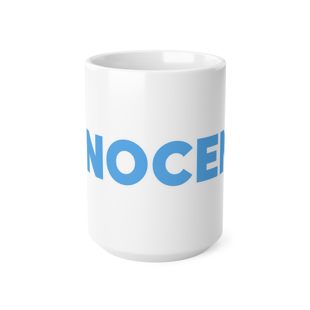 INNOCENT Bold Blue Ceramic Coffee Mug — 11oz & 15oz