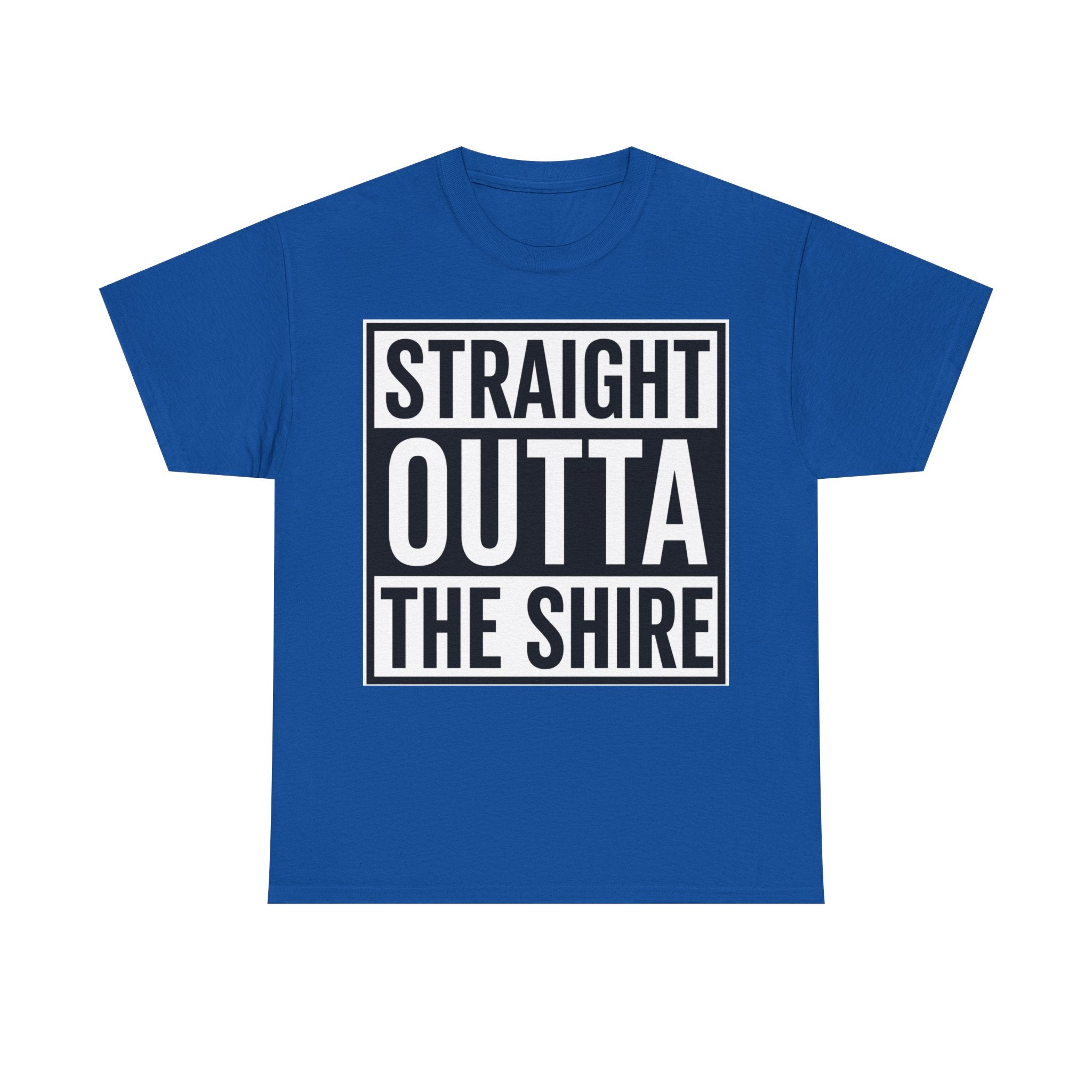 T-Shirt — "Straight Outta The Shire" Funny Hobbit Travel Tee