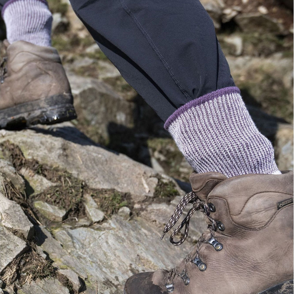 1 Pack Ladies Hiking Midweight Merino Wool Cushioned Boot Socks