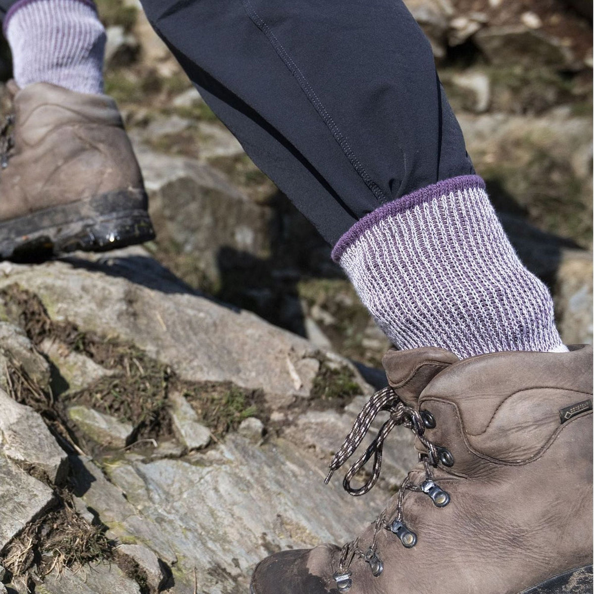 1 Pack Ladies Hiking Midweight Merino Wool Cushioned Boot Socks