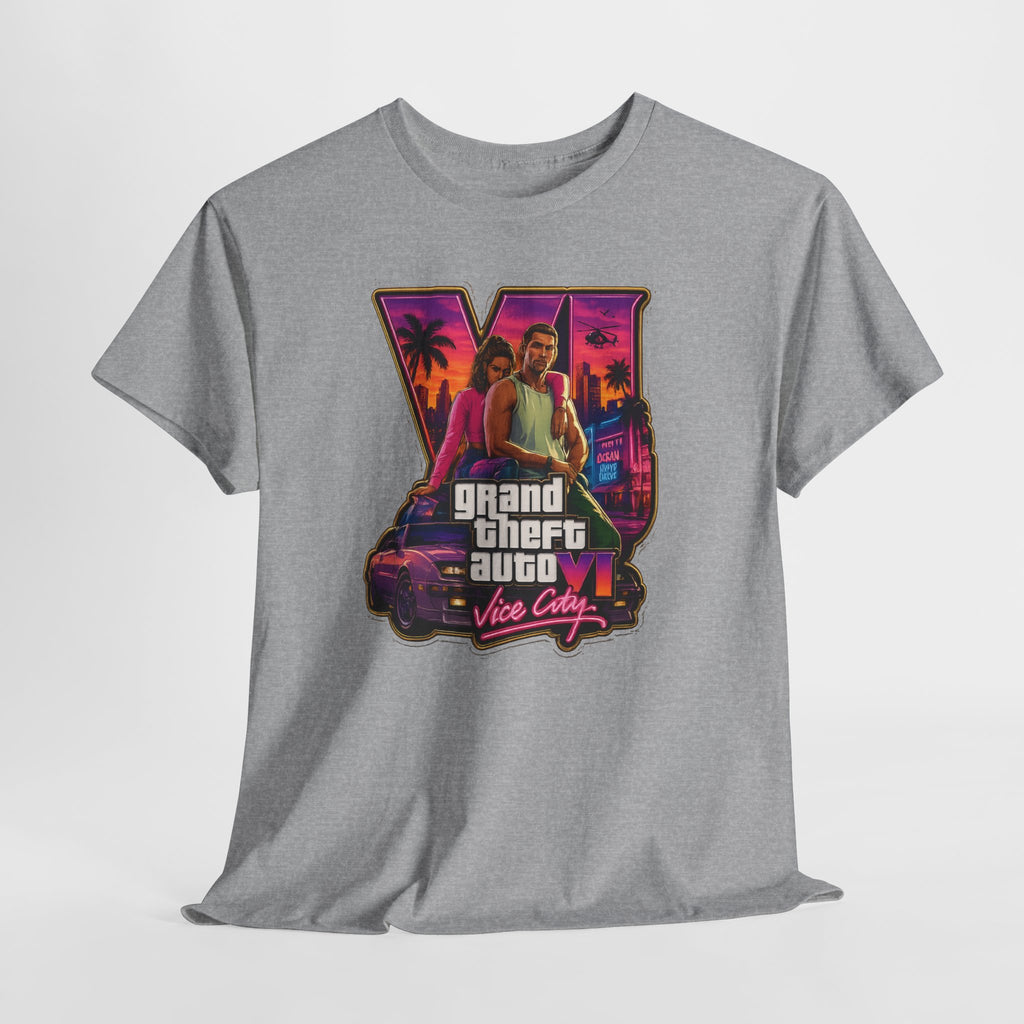 Grand Theft Auto Vice City Retro Logo Tee / Cotton T-Shirt