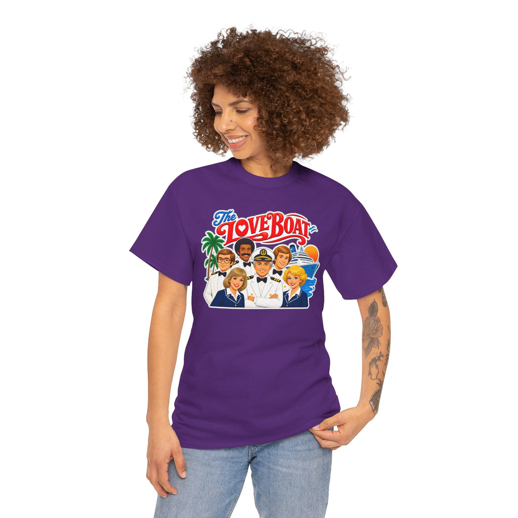 The Love Boat Crew Cotton T-Shirt — Retro TV Cruise Logo Tee
