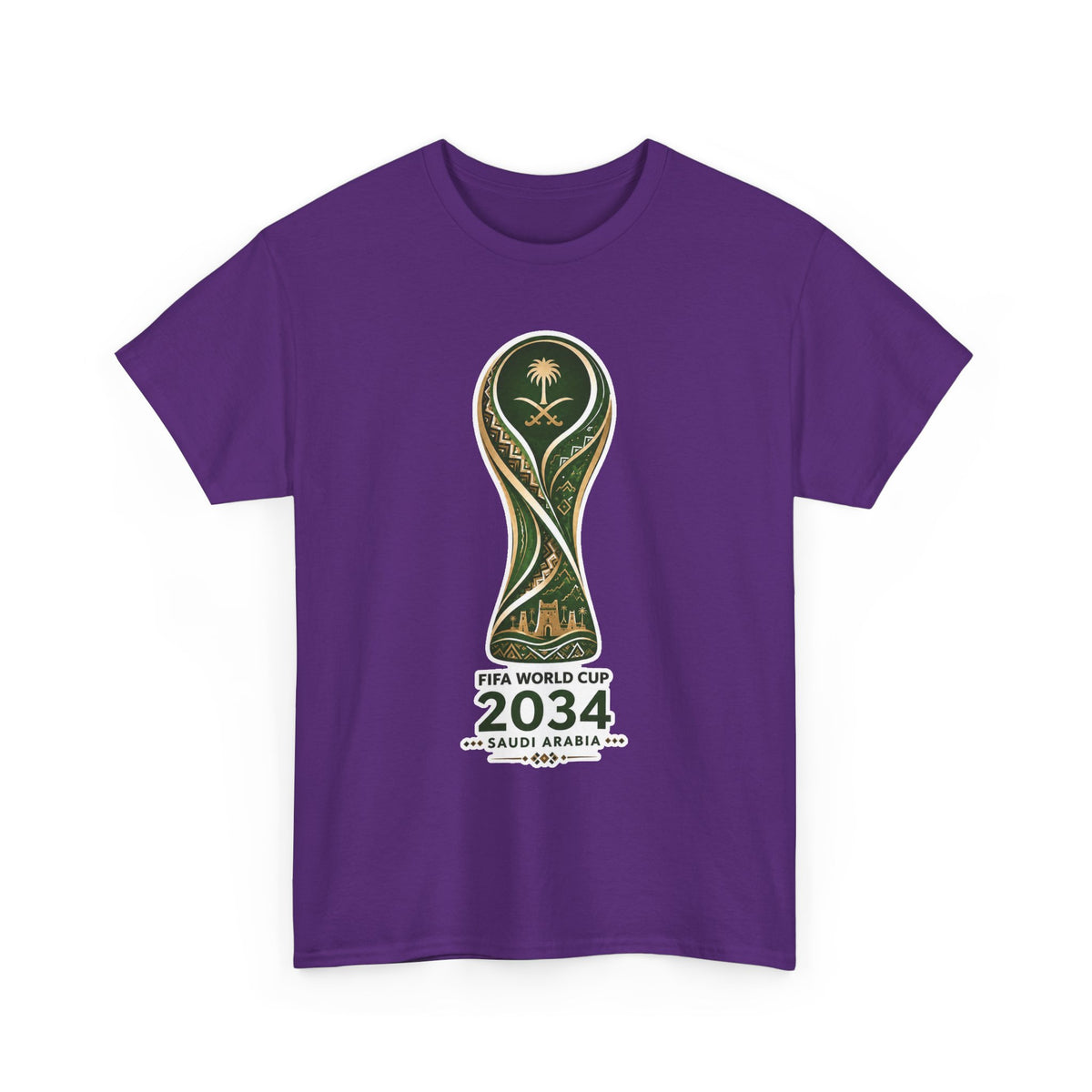 2034 FIFA World Cup Qatar 2034 Trophy Cotton T‑Shirt
