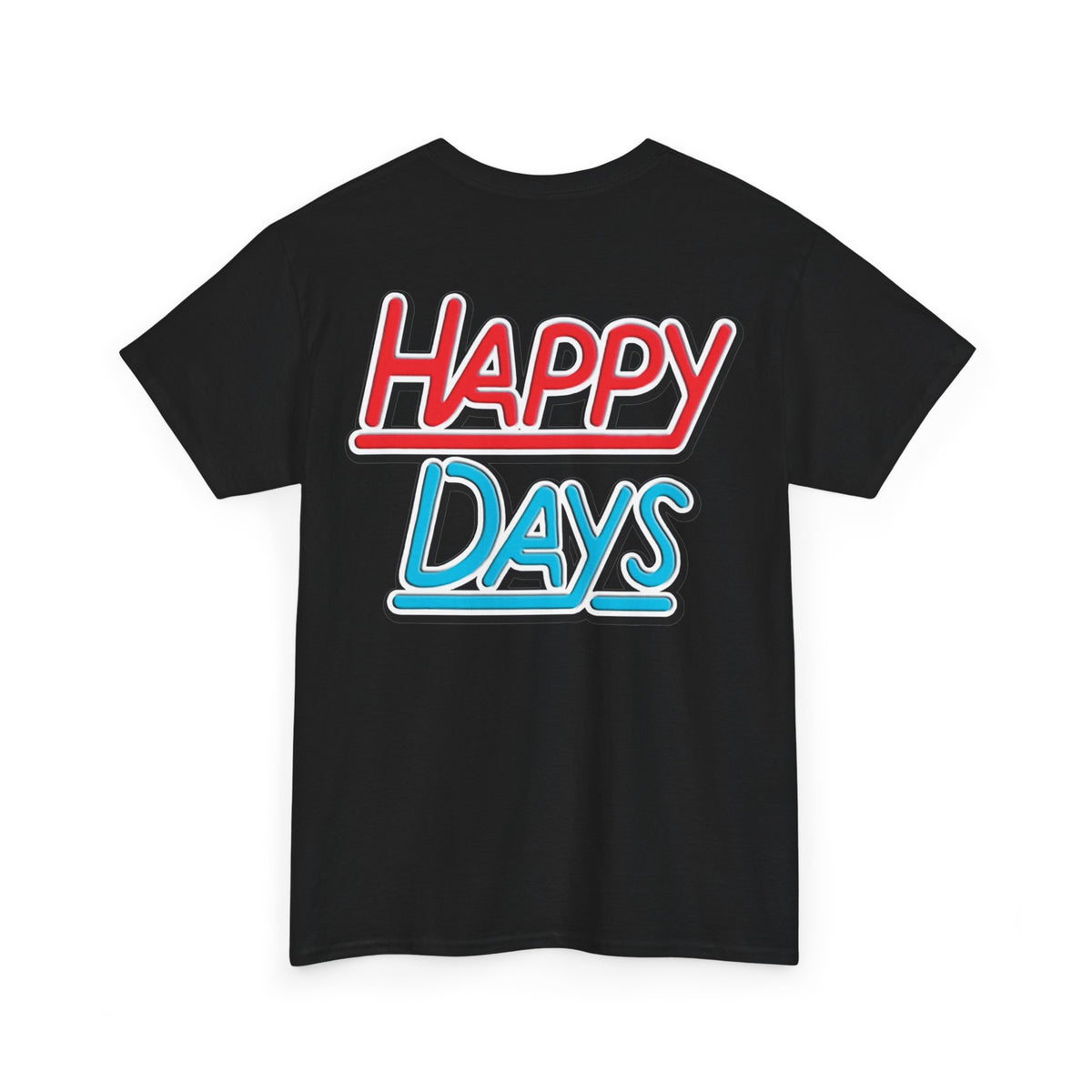 Happy Days Cast Caricature Tee — Retro 70s Sitcom Graphic T-Shirt