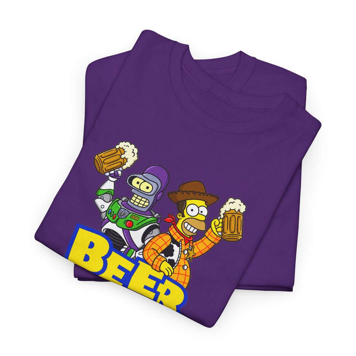 Beer Story T-Shirt — Funny Cartoon Beer Buddies Graphic Tee