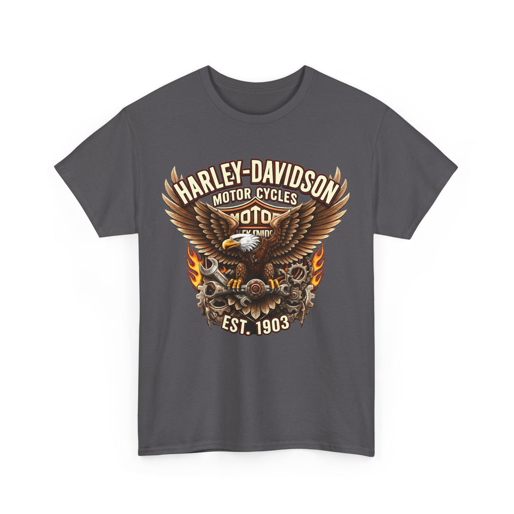 Harley-Davidson Eagle Flame Tee — Retro Motorcycle Graphic T-Shirt