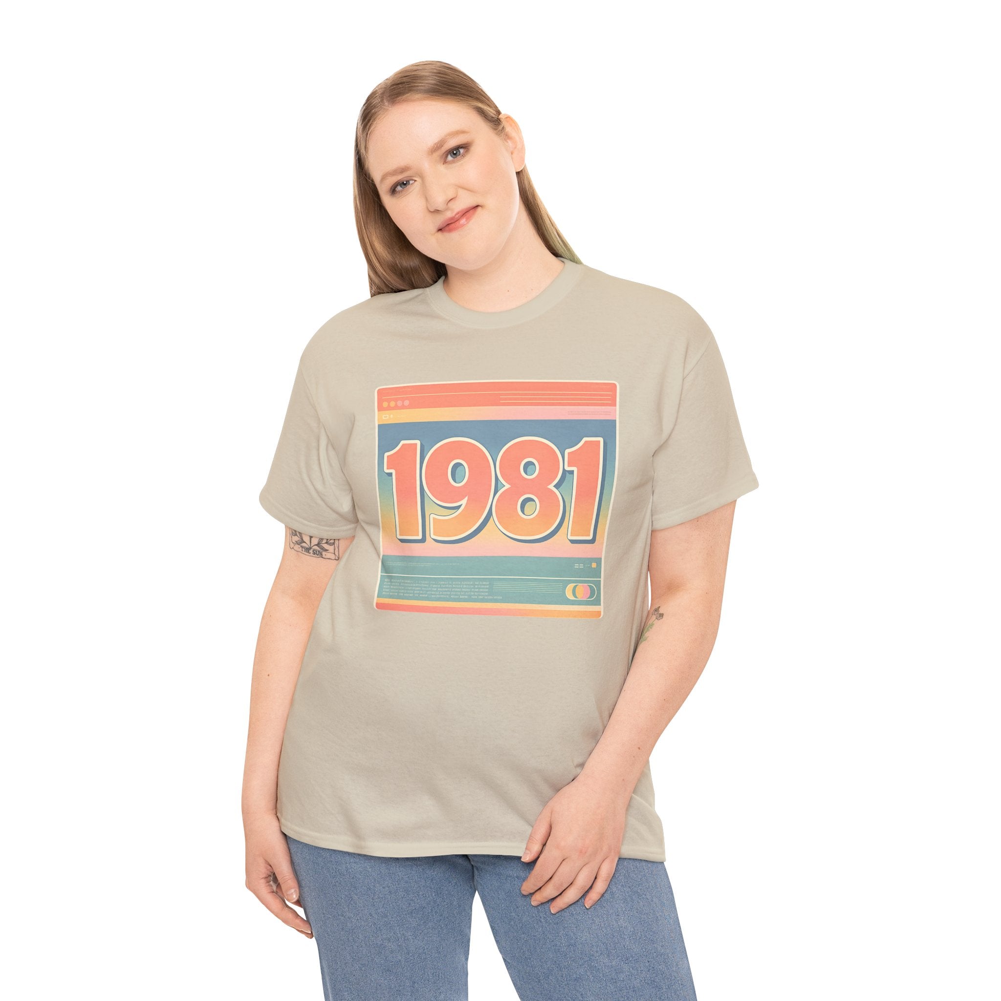 Vintage 1981 Retro Tee — 40th Birthday Gift Shirt