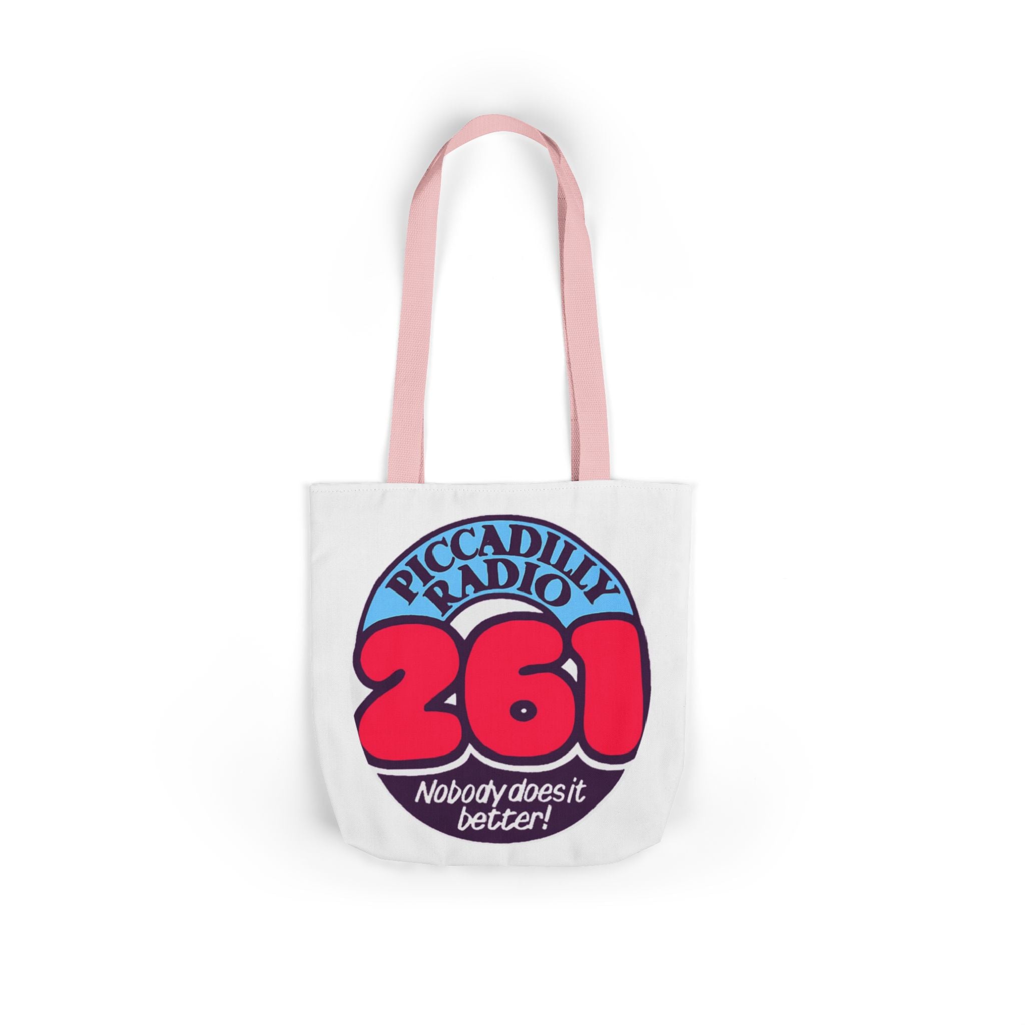 Tote Bag — Retro 'Piccadilly Radio 261' Vintage Logo Canvas Tote