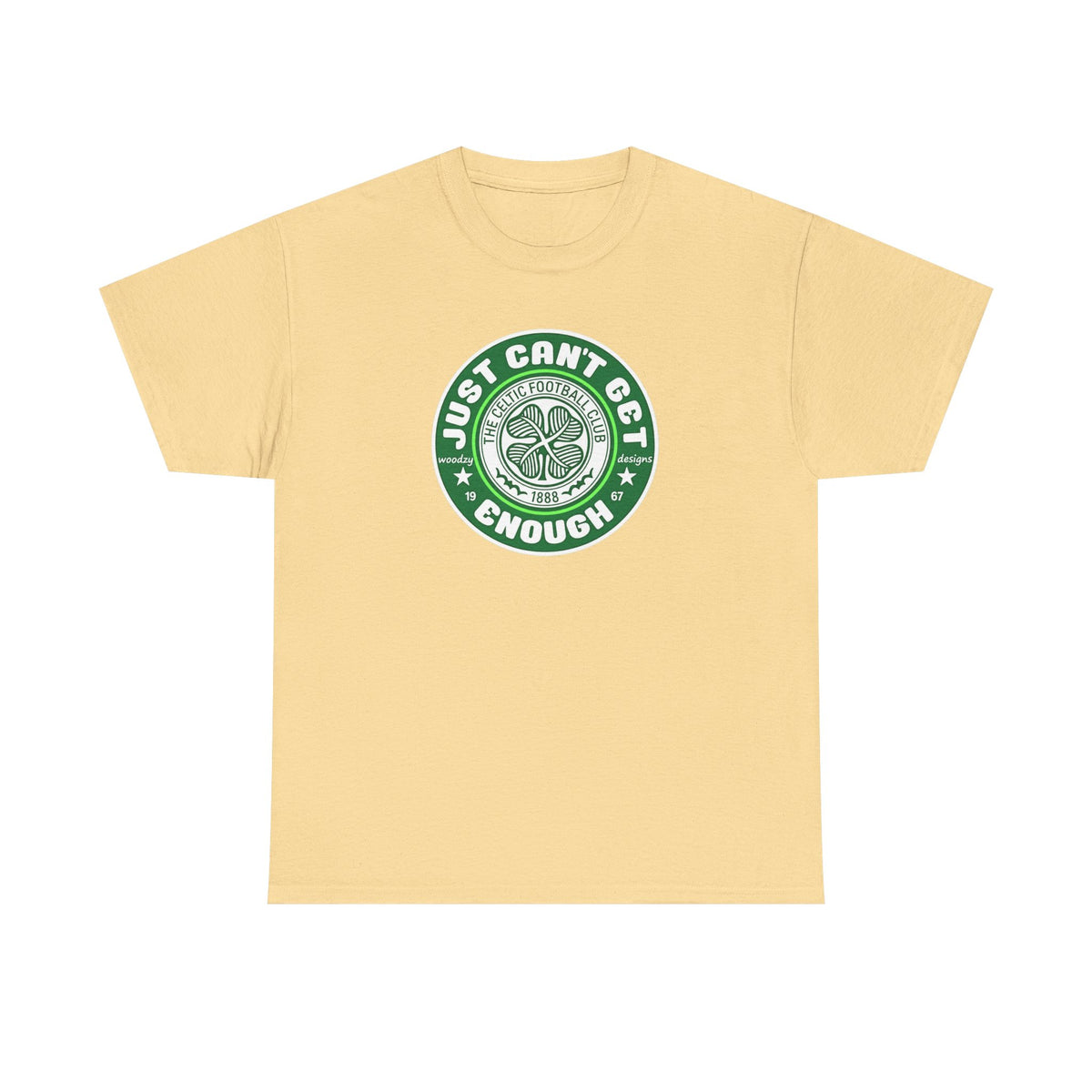 Celtic T-Shirt — "Just Can't Get Enough" Green Shamrock St. Patrick's Day Tee