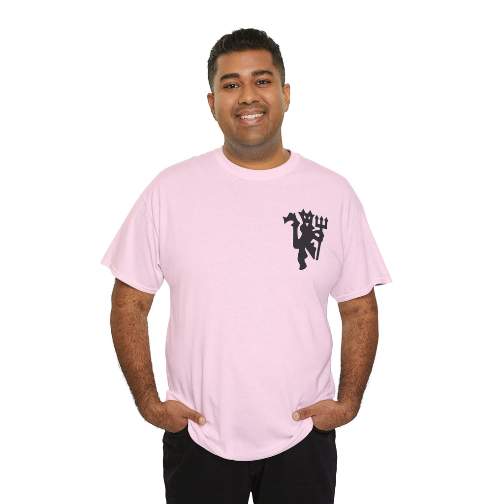 Manchester United Devil Cotton T-Shirt – Retro Trident Football Crest Tee
