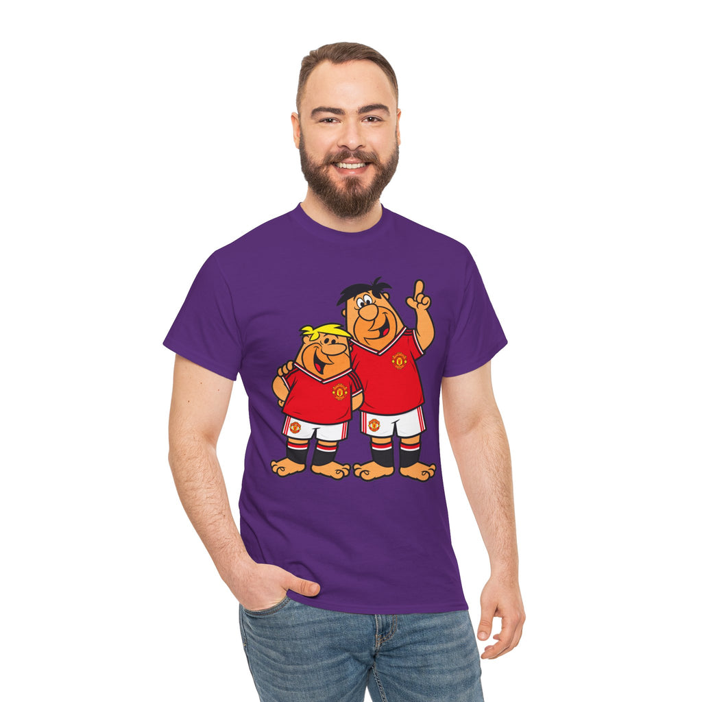Manchester United The Flintstones Cartoon Football Fans T-Shirt