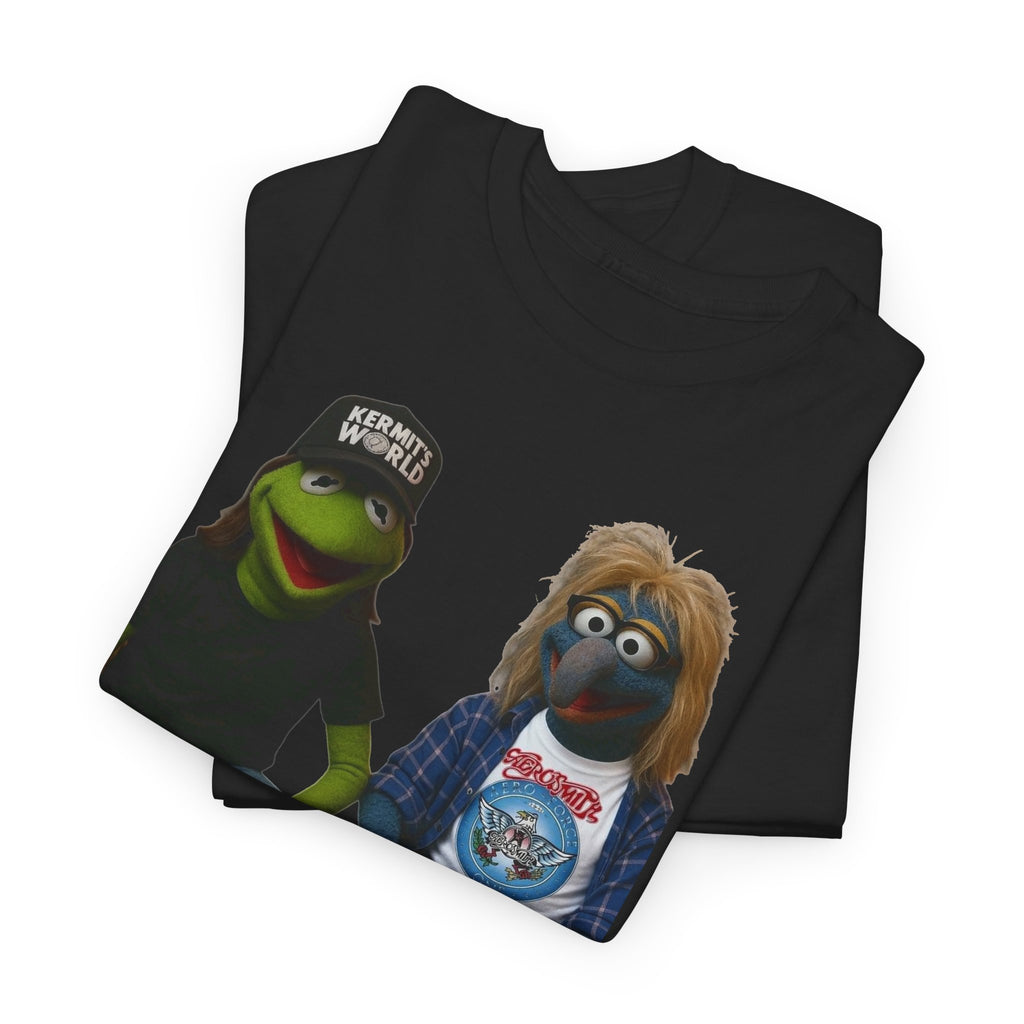 Kermit & Gonzo Waynes World Inspired Character Graphic T-Shirt