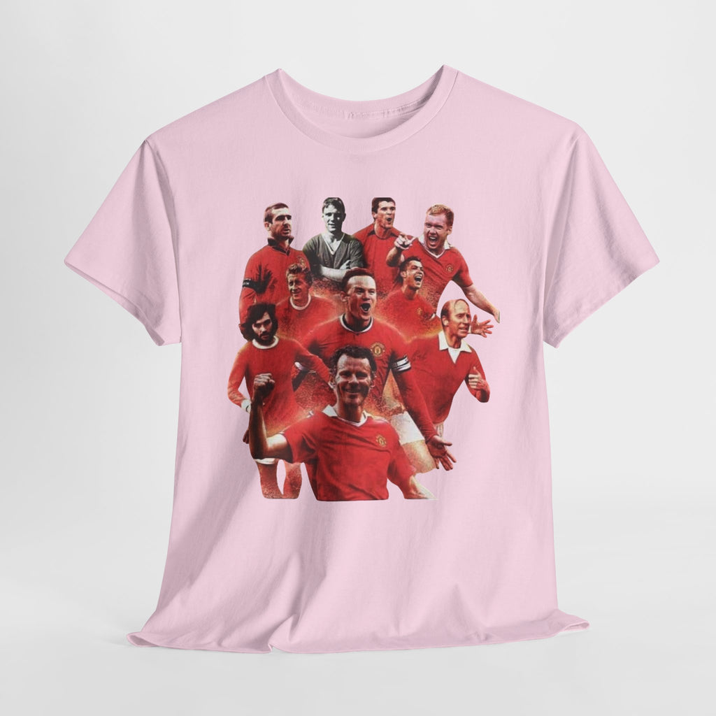 Manchester United Legends T‑Shirt — Retro Team Collage Football Tee